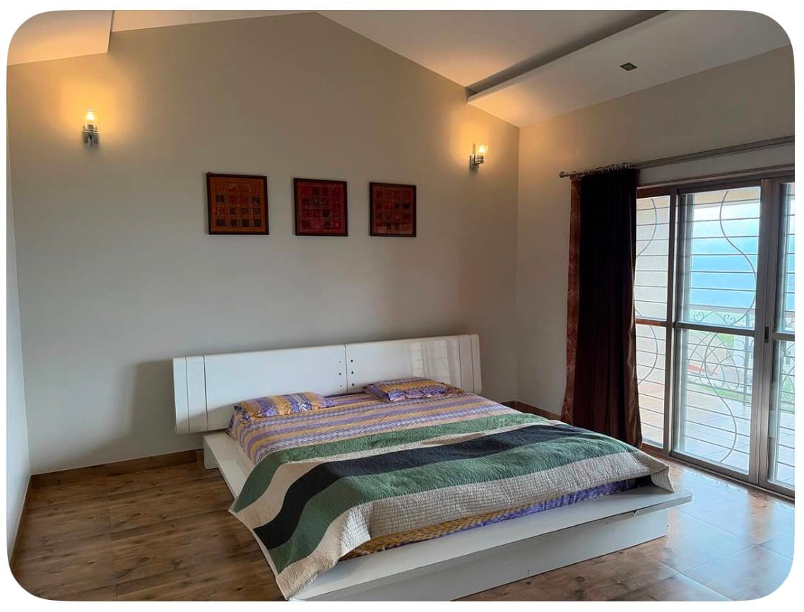 Bedroom with valley view