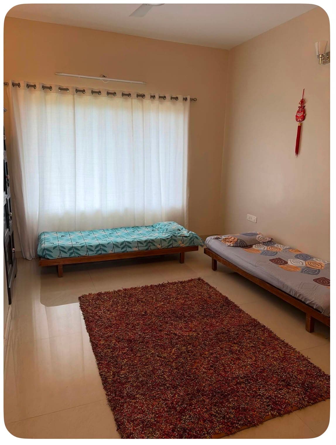 The first-floor bedroom at Lighthouse Villa